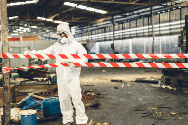 Professional Biohazard technician working in Homeland, GA